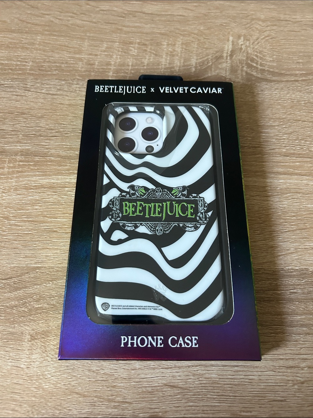 Velvet Caviar Beetlejuice Black White Phone Case iPhone 14 Pro Max
